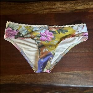 Zimmermann Pattie Spliced Bikini Bottom Swim Bathing Suit Floral NEW Girl Size 8
